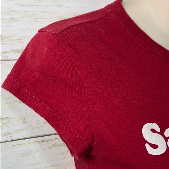 Santa is my homeboy red tee with sparkly words - Picture 4 of 7